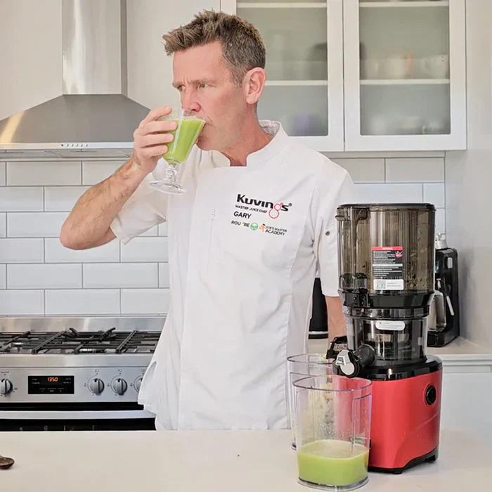 Ginger Jolt energizuojančių sulčių receptas su šefu Gary Dowse