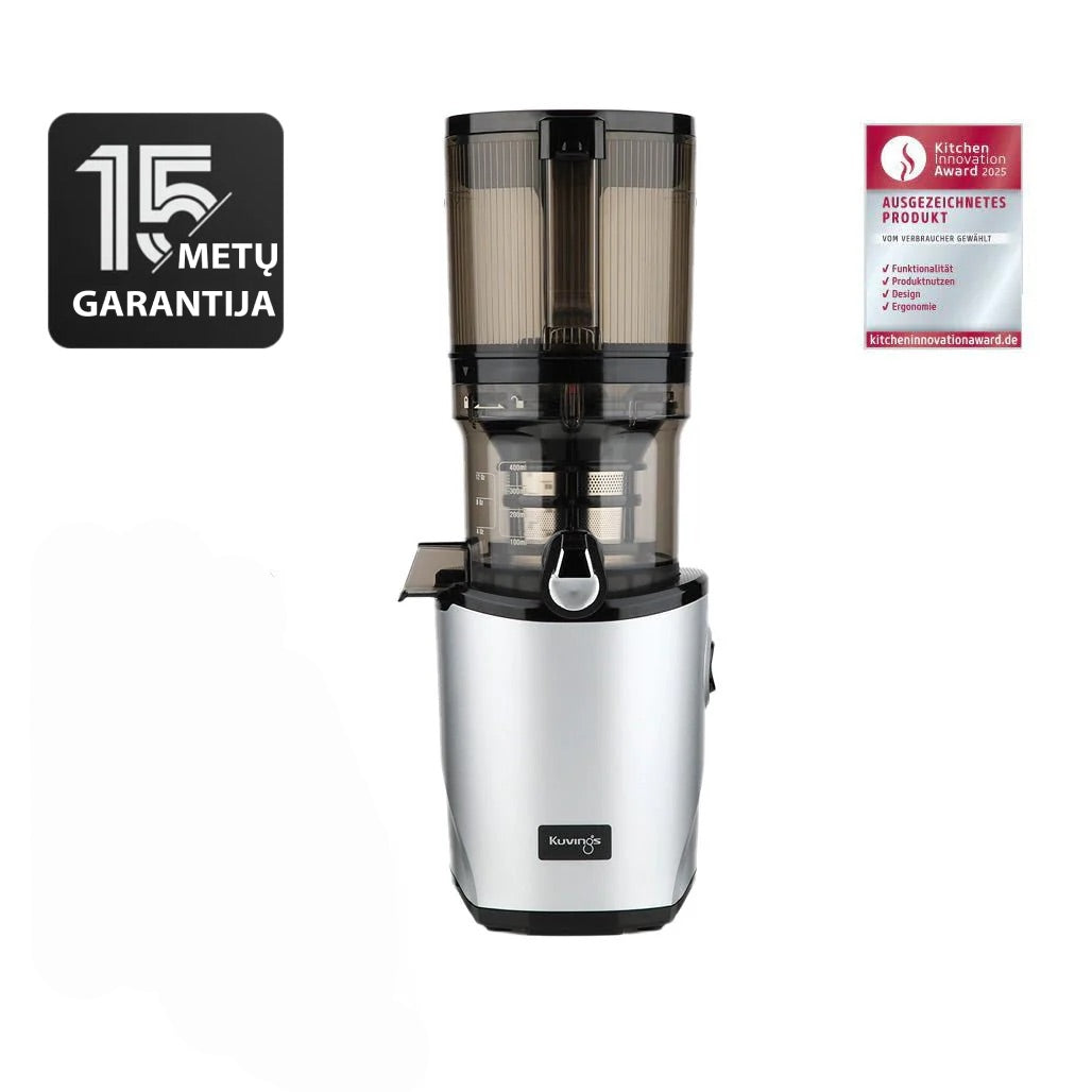 Lėtaeigė sulčiaspaudė AUTO8 su papildomu šerbeto sieteliu